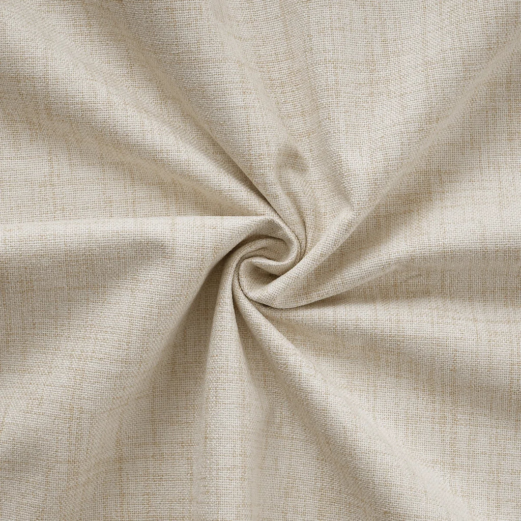 100% Blackout Linen Textured Curtains Solid Thermal Insulated Drapes for Bedroom Living Room (50" Wide, 2 Panels Set)