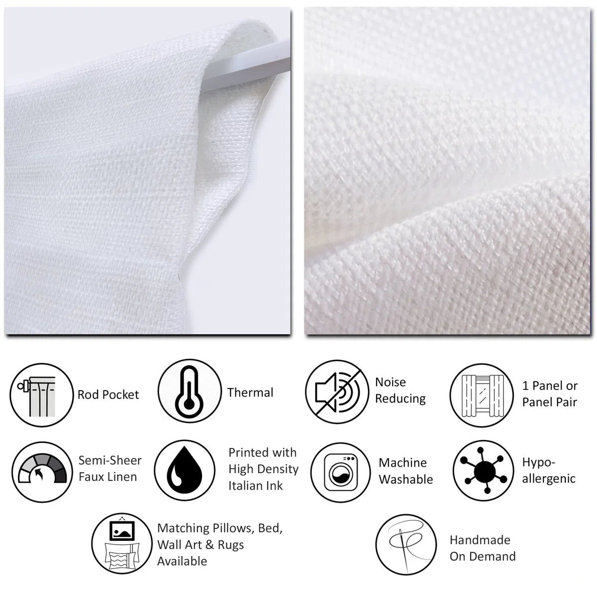 Gold glittering lines pattern - Mid-Century Velvet Curtain - Room darkening - 1 panel