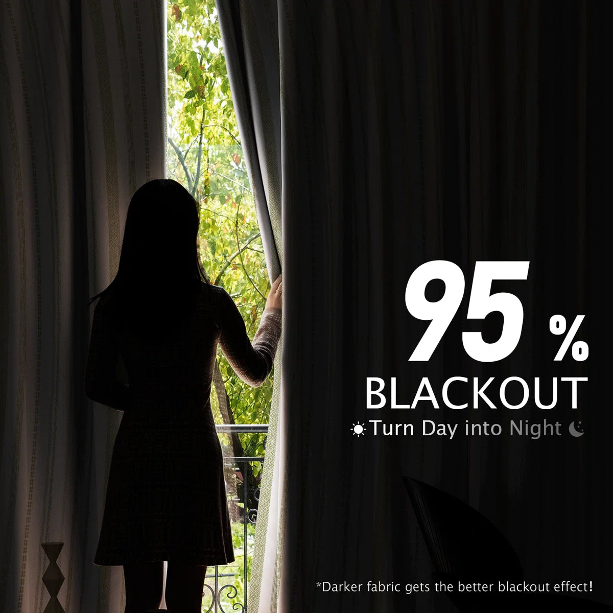 Grommet Blackout Top Retro Farmhouse Pattern Curtains (Set of 2)